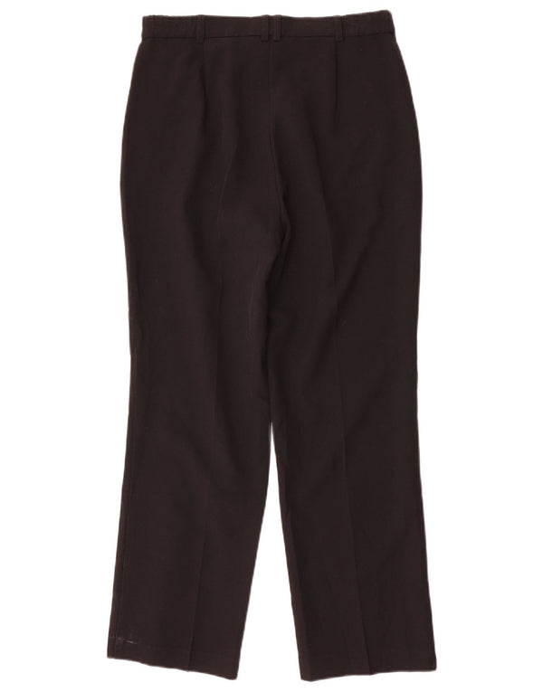 Pantaloni casual dritti da donna Marks & Spencer UK 8 piccoli W28 L26 neri