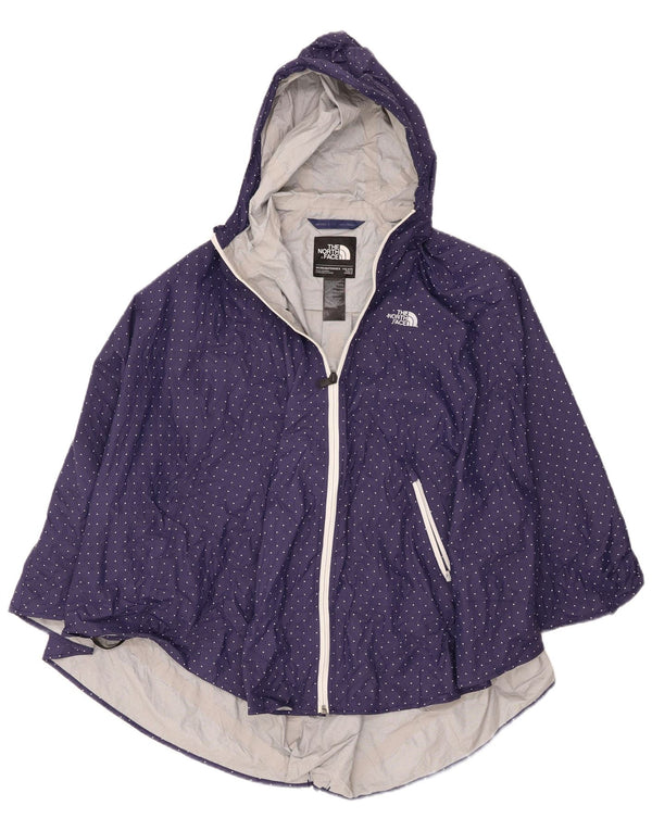 Giacca antipioggia poncho con cappuccio da donna The North Face taglia unica blu navy maculato