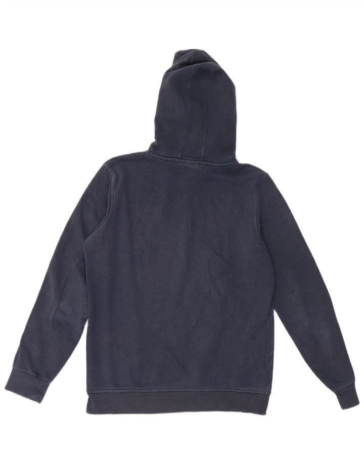 Maglione con cappuccio grafico da uomo Umbro medio in cotone blu navy