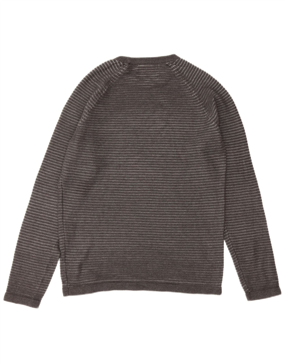 JACK & JONES Maglione maglione girocollo da uomo grande gessato grigio