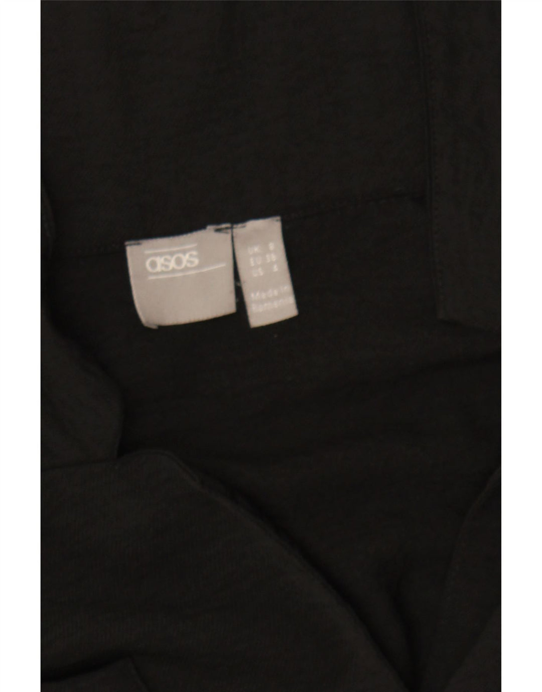 ASOS Womens Playsuit UK 8 Small Black Polyester Vintage Asos and Second-Hand Asos from Messina Hembry 