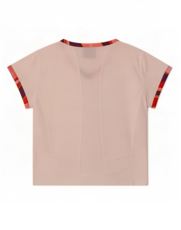 T-shirt corta da donna Nike Dri Fit US 0/2 XS poliestere color block bianco