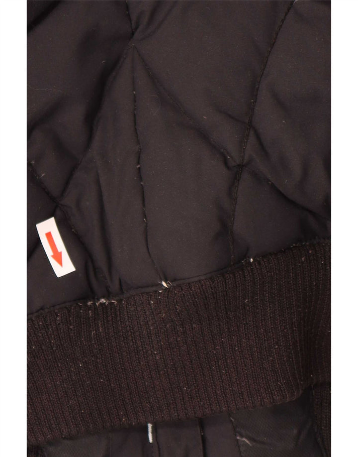 Giacca imbottita con cappuccio da donna Helly Hansen UK 14 nylon nero medio