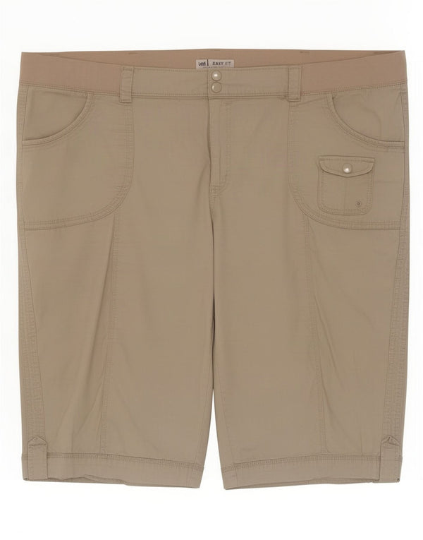 Pantaloncini cargo Lee da uomo Easy Fit 4XL W48 cotone beige