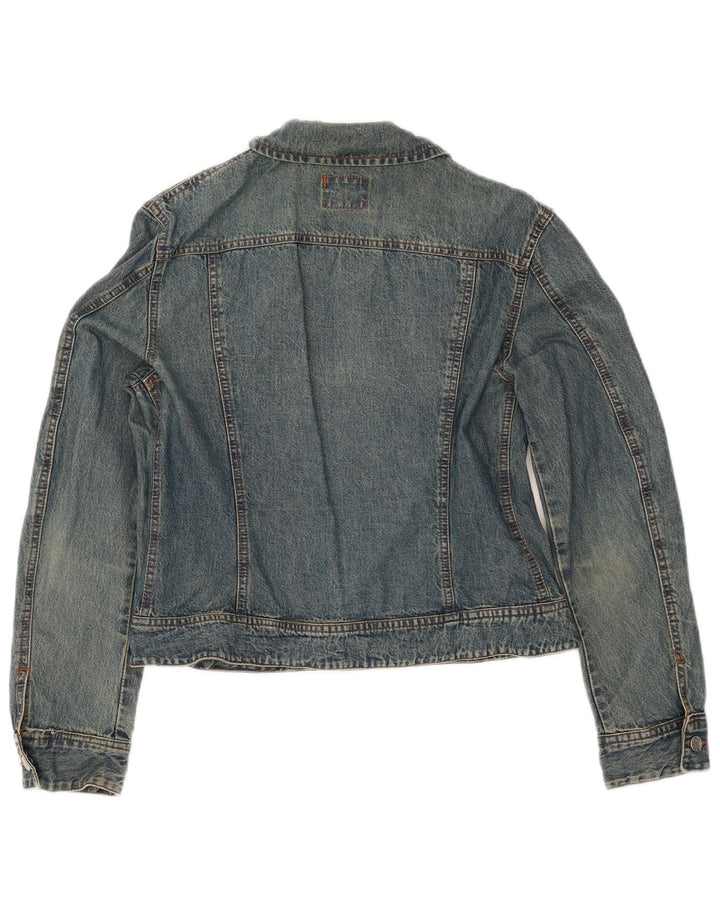 Giacca in denim corto da donna VINTAGE IT 44 Cotone blu medio
