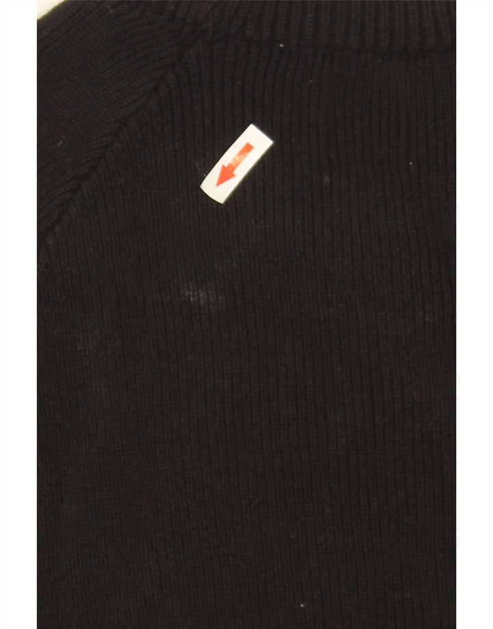 Maglione maglione girocollo da uomo Zara in cotone nero medio