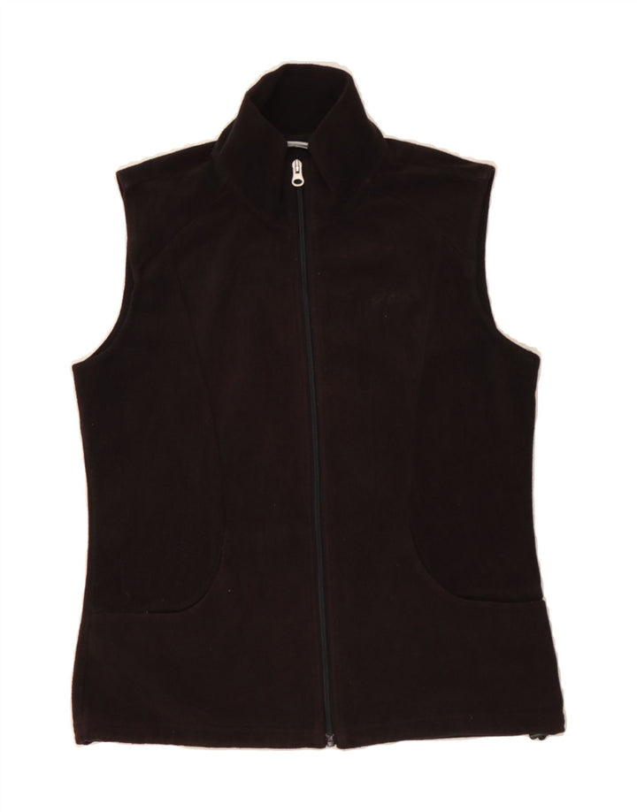 ASICS Womens Fleece Gilet UK 14 Medium Black Polyester Vintage Asics and Second-Hand Asics from Messina Hembry 