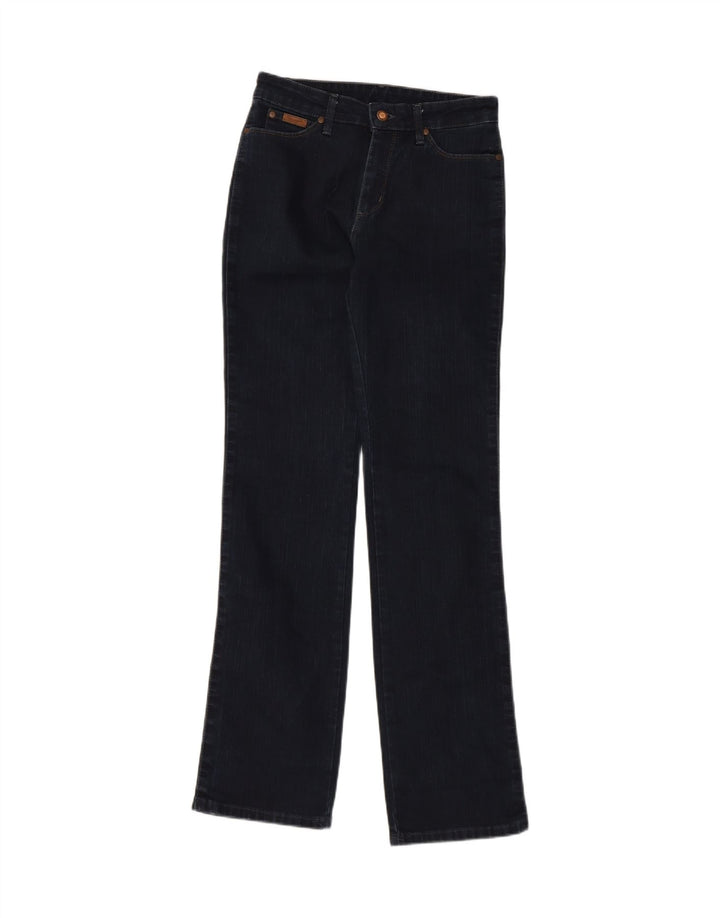 WRANGLER Womens Bootcut Jeans W28 L34 Navy Blue Cotton