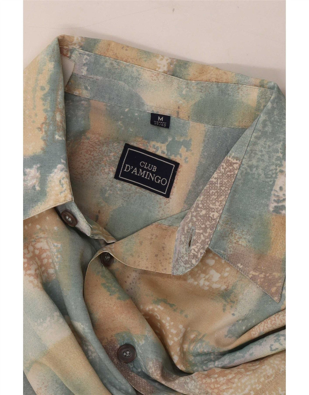 Club D'Amingo Camicia da uomo con motivo astratto taglia 38/40 media multicolore