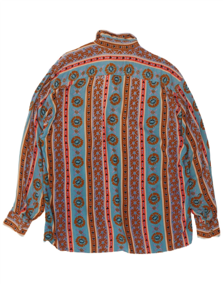 Camicia da uomo Izaro grande blu geometrica