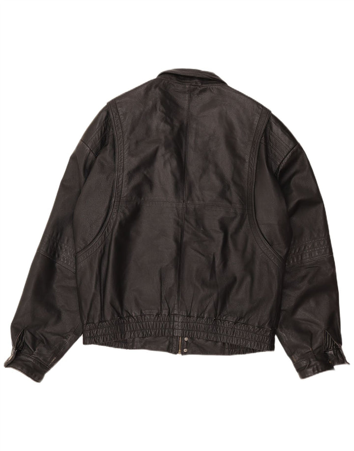 Giacca in pelle da uomo C&A EU 54 2XL Pelle nera