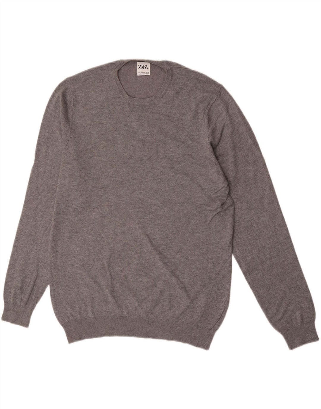 Maglione maglione girocollo da uomo Zara grigio medio