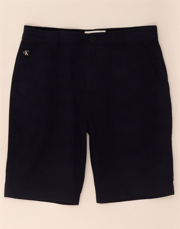 Pantaloncini chino da uomo Calvin Klein piccoli W30 cotone blu navy
