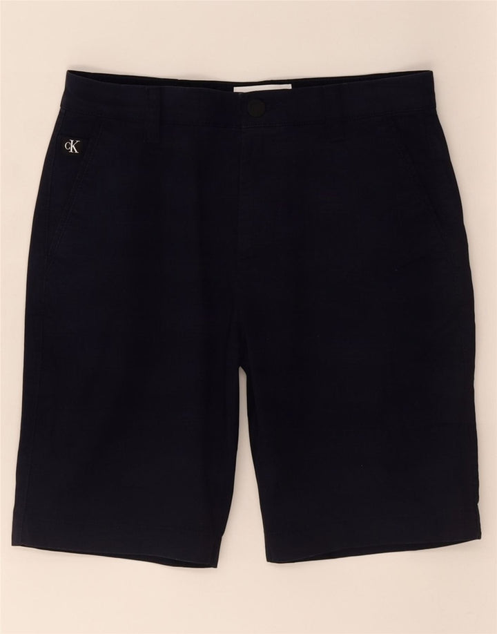 Pantaloncini chino da uomo Calvin Klein piccoli W30 cotone blu navy