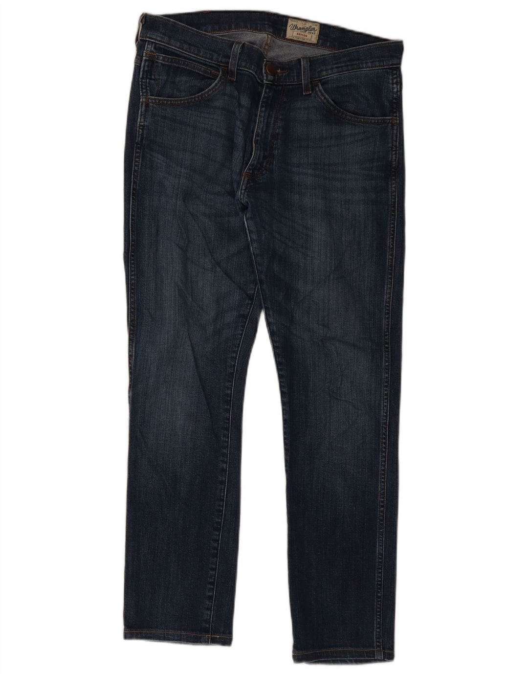 Jeans Wrangler Uomo Bryson Slim W33 L28 Cotone Blu Navy