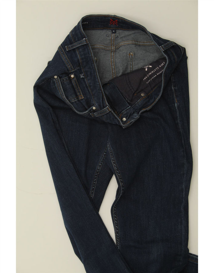 CREW CLOTHING Womens Skinny Jeans UK 10 Small W27 L29 Navy Blue Cotton Vintage Crew Clothing and Second-Hand Crew Clothing from Messina Hembry 
