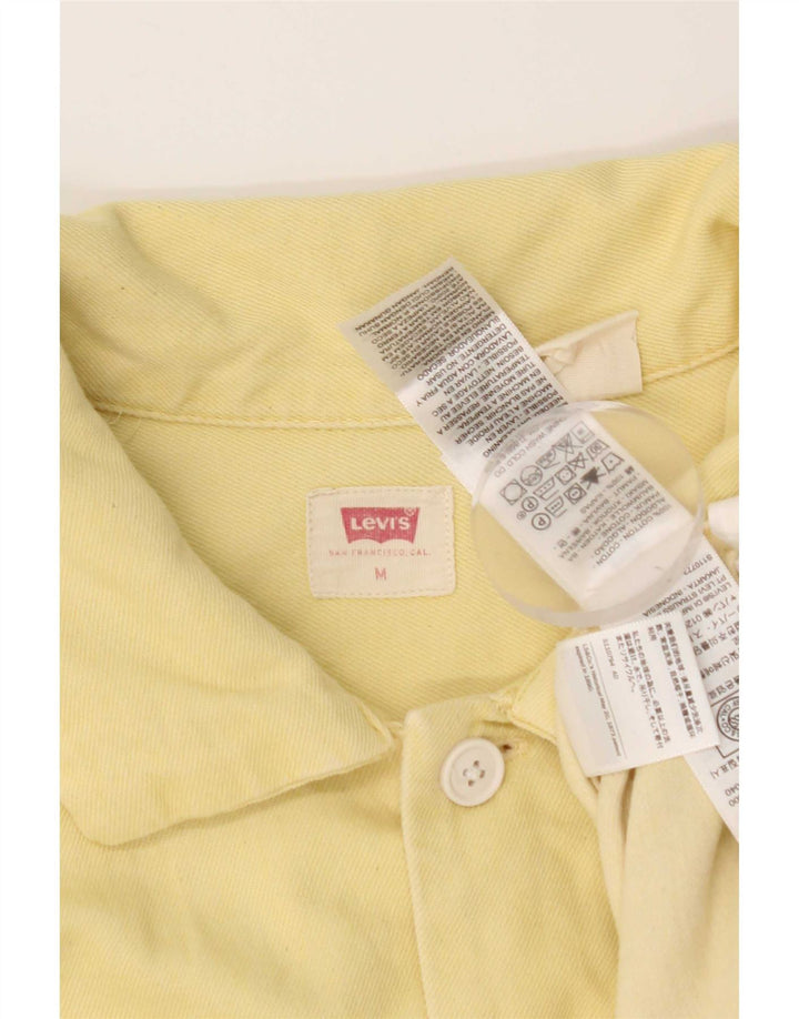 Camicia di jeans a maniche corte da uomo Levi's in cotone giallo medio