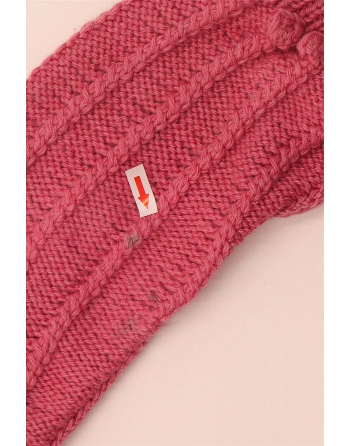 Maglione cardigan da donna vintage UK 12 rosa medio