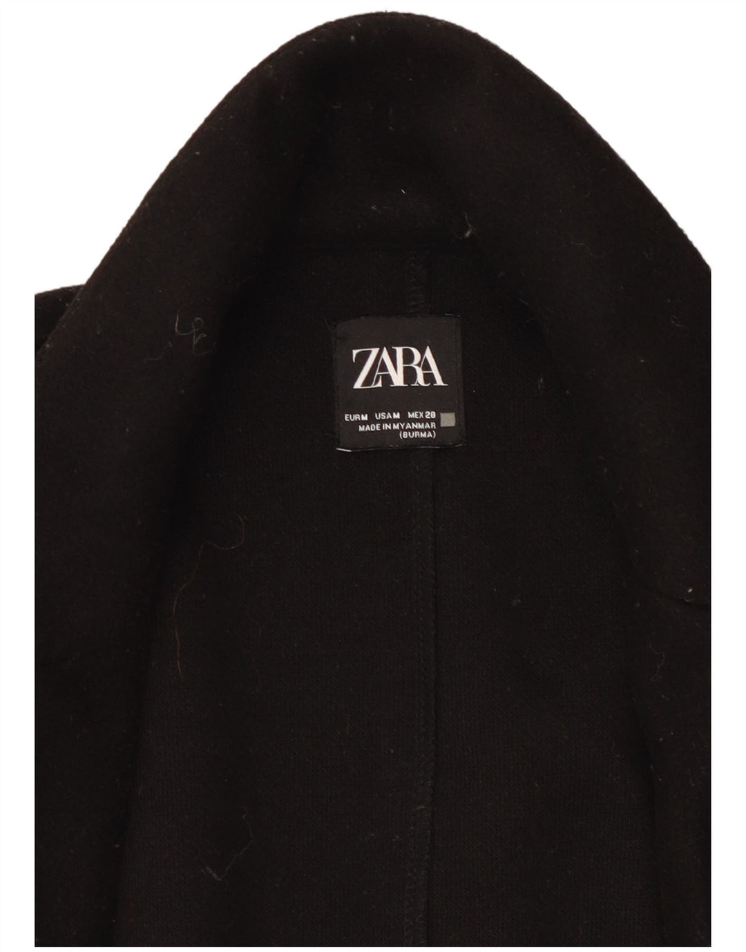 Cappotto aperto da donna Zara UK 14 medio nero