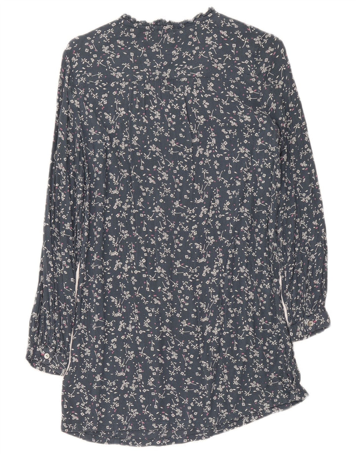 Abito a trapezio a maniche lunghe da donna di White Stuff UK 8 Piccolo blu navy floreale