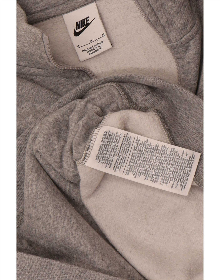 Giacca da tuta da uomo Nike in cotone color block grigio medio