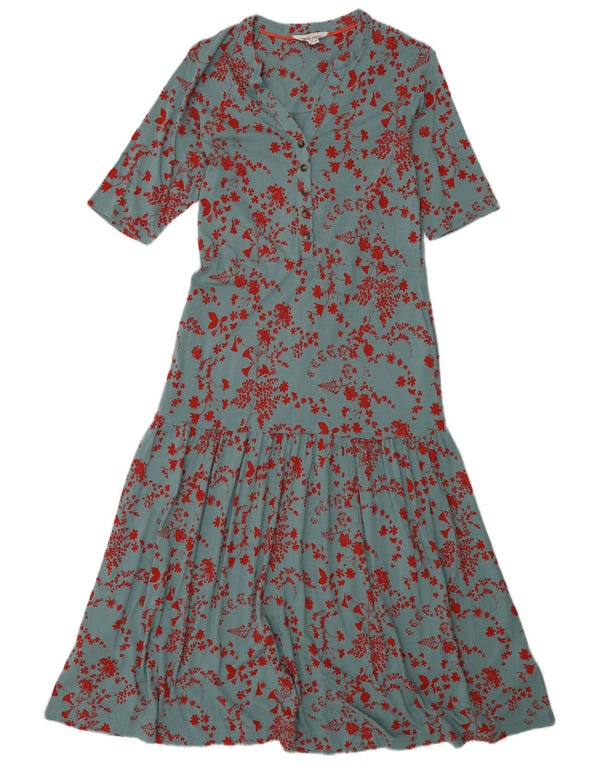 Abito maxi a strati da donna di White Stuff UK 10 Piccolo verde floreale