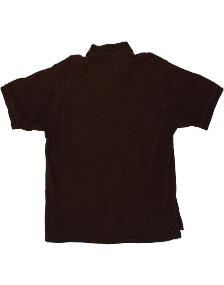 IZOD Mens Polo Shirt XL Brown Cotton Vintage Izod and Second-Hand Izod from Messina Hembry 