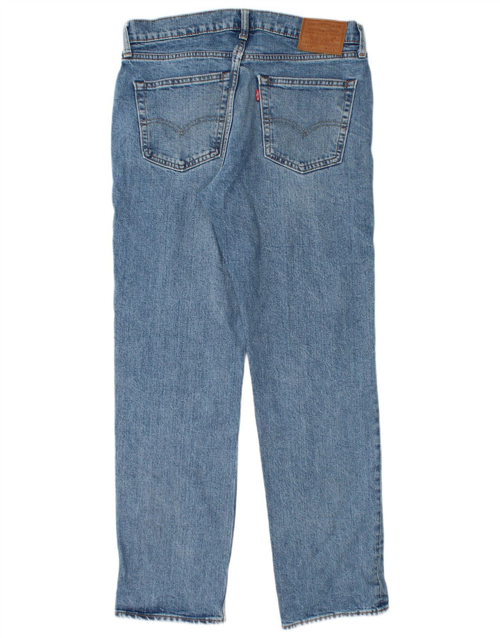 Jeans dritti da uomo Levi's W33 L30 in cotone blu