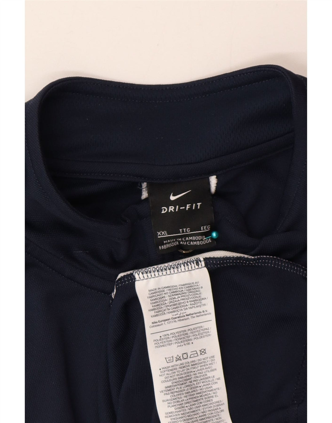 Giacca da tuta da uomo Nike Dri Fit 2XL poliestere color block blu navy