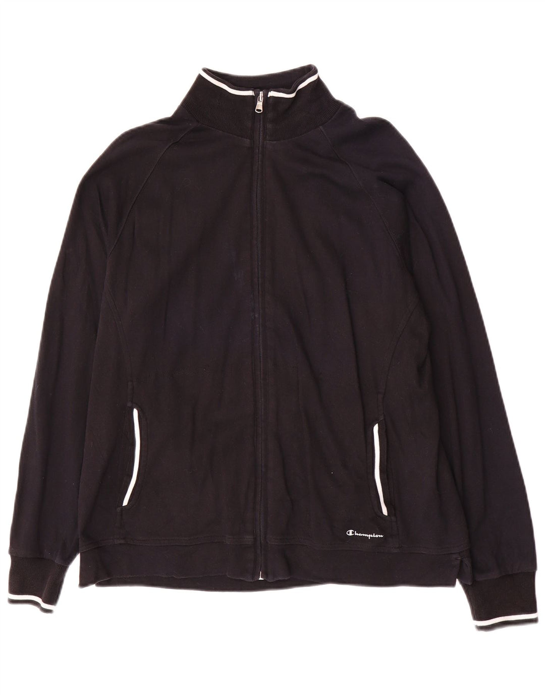 Giacca da tuta da donna Champion UK 16 grande cotone nero