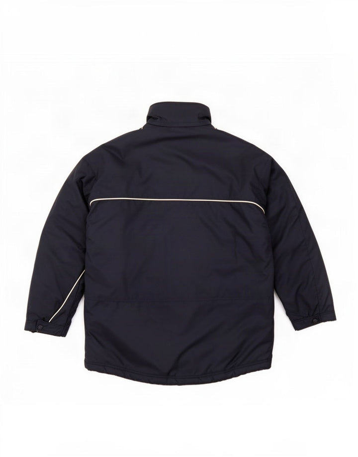 Cappotto imbottito da uomo vestibilità ampia Adidas UK 38/40 medio poliestere blu navy