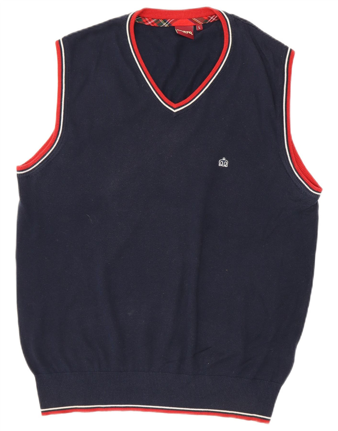Canotta da uomo Merc Canotta grande in cotone a righe blu navy