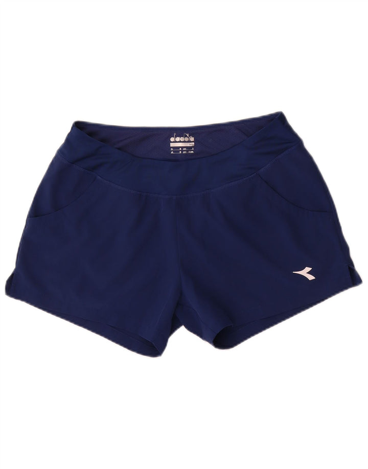 Pantaloncini sportivi da donna Diadora UK 14 Medium Blu Navy Poliestere
