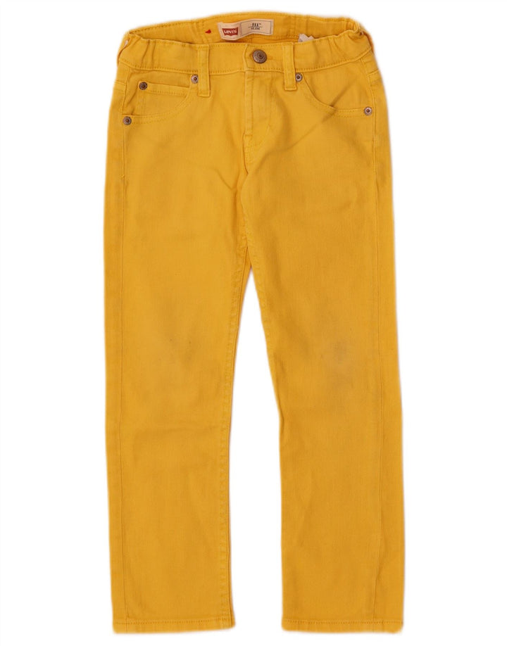 Levi's Boys 511 Slim Jeans 5-6 anni W22 L21 Cotone giallo