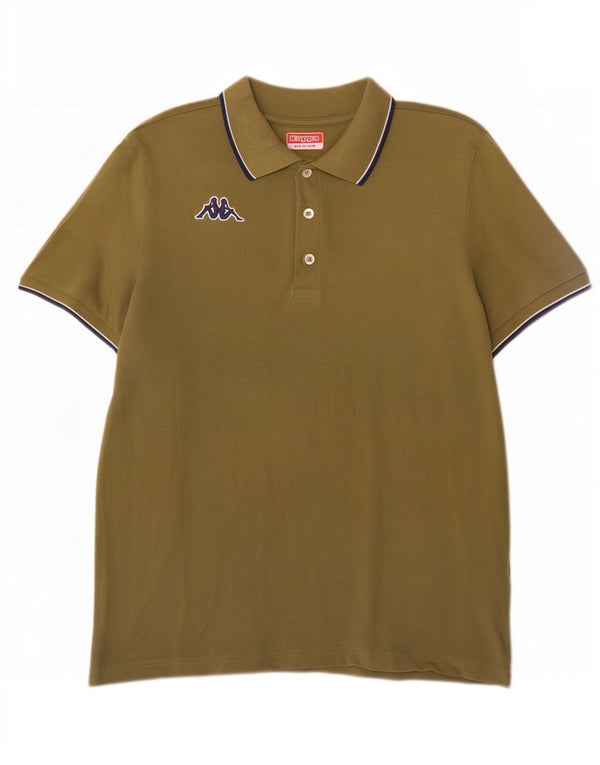 Polo Kappa da uomo media kaki