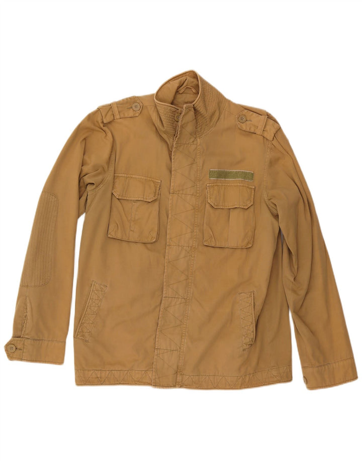 Giacca militare da uomo Pure Trash UK 40 grande cotone beige