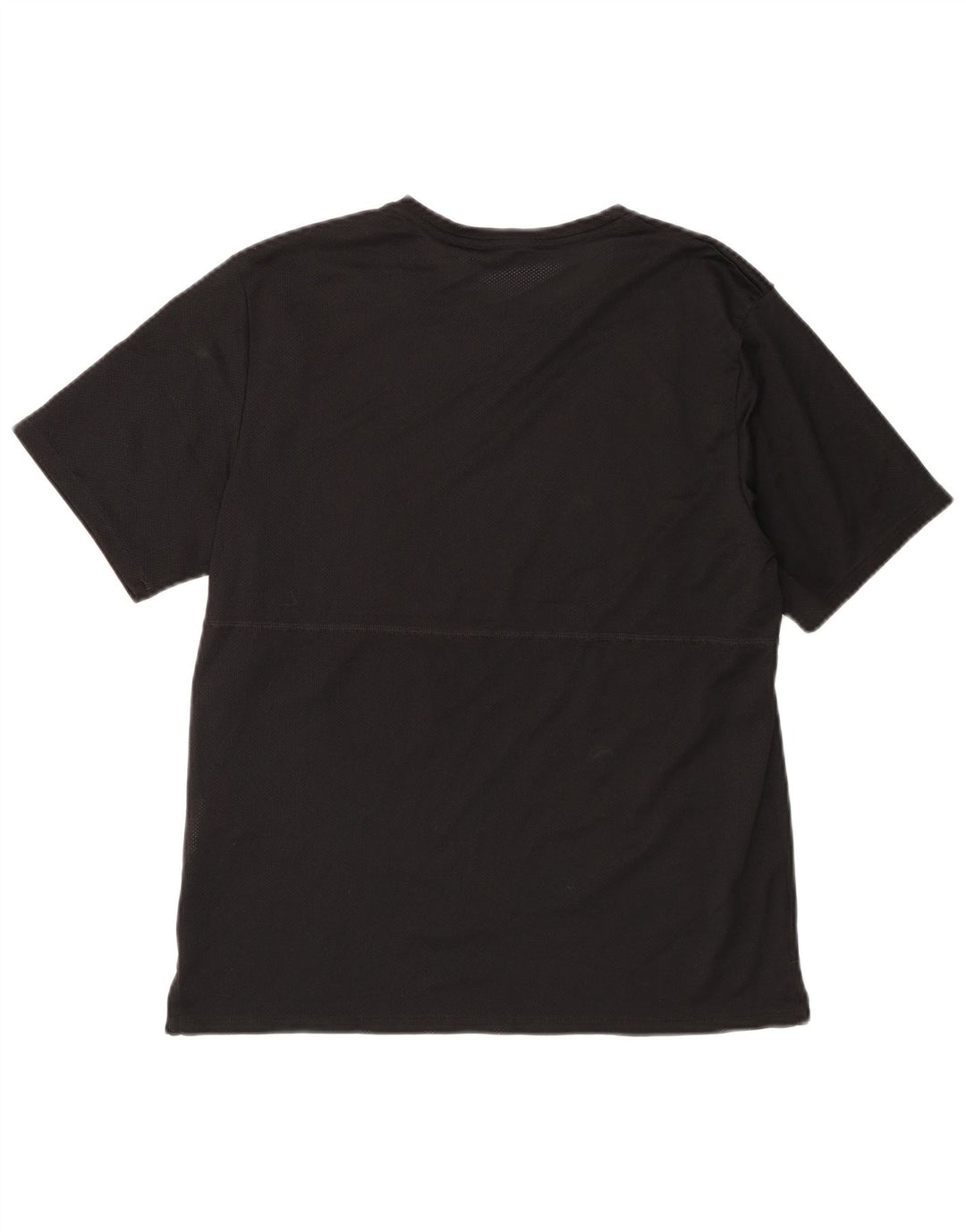 T-shirt Nike da uomo Dri Fit, top in poliestere nero medio