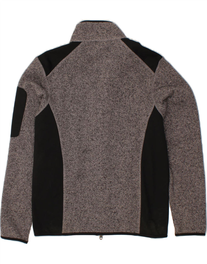 HAKRO Mens Tracksuit Top Jacket Small Grey Colourblock Polyester Vintage Hakro and Second-Hand Hakro from Messina Hembry 