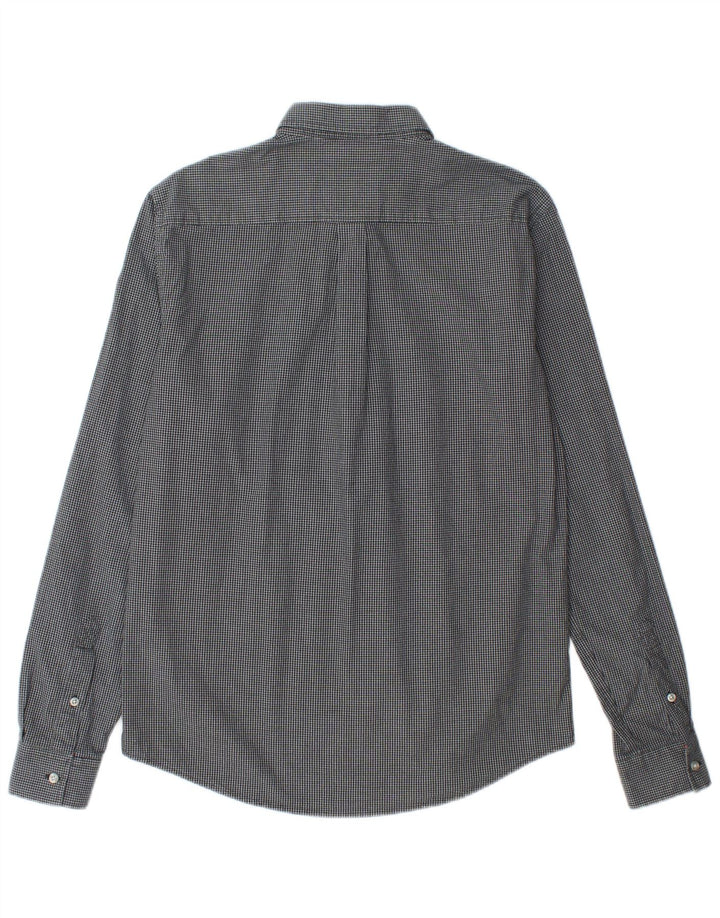 Camicia da uomo Superdry in cotone a quadretti blu navy medio