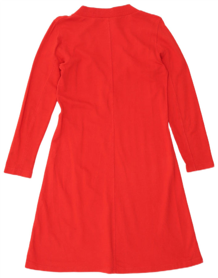 Abito a trapezio a maniche lunghe da donna Zara UK 10 piccolo rosso