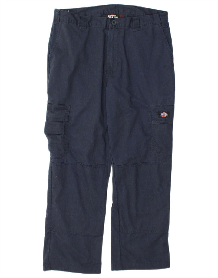 Pantaloni cargo dritti da uomo Dickies UK 14 Medium W32 L26 Blu Navy