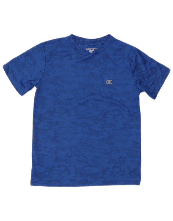 T-shirt da ragazzo Champion Top 10-11 anni mimetica blu