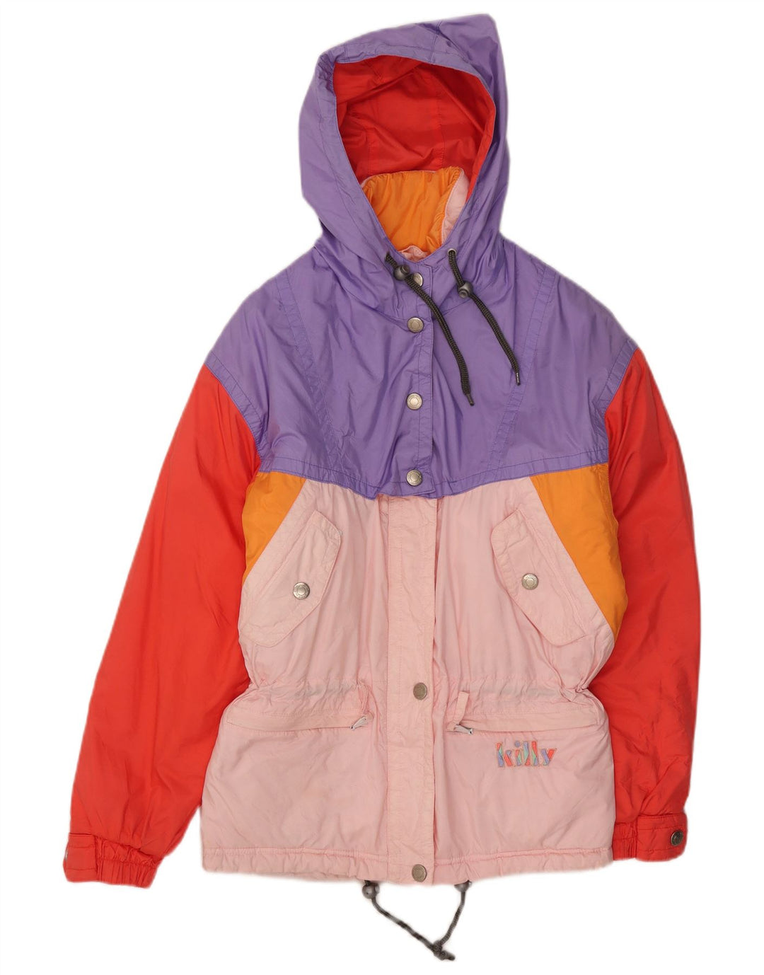 Giacca da sci con cappuccio da donna Killy UK 10 Small multicolore Colourblock