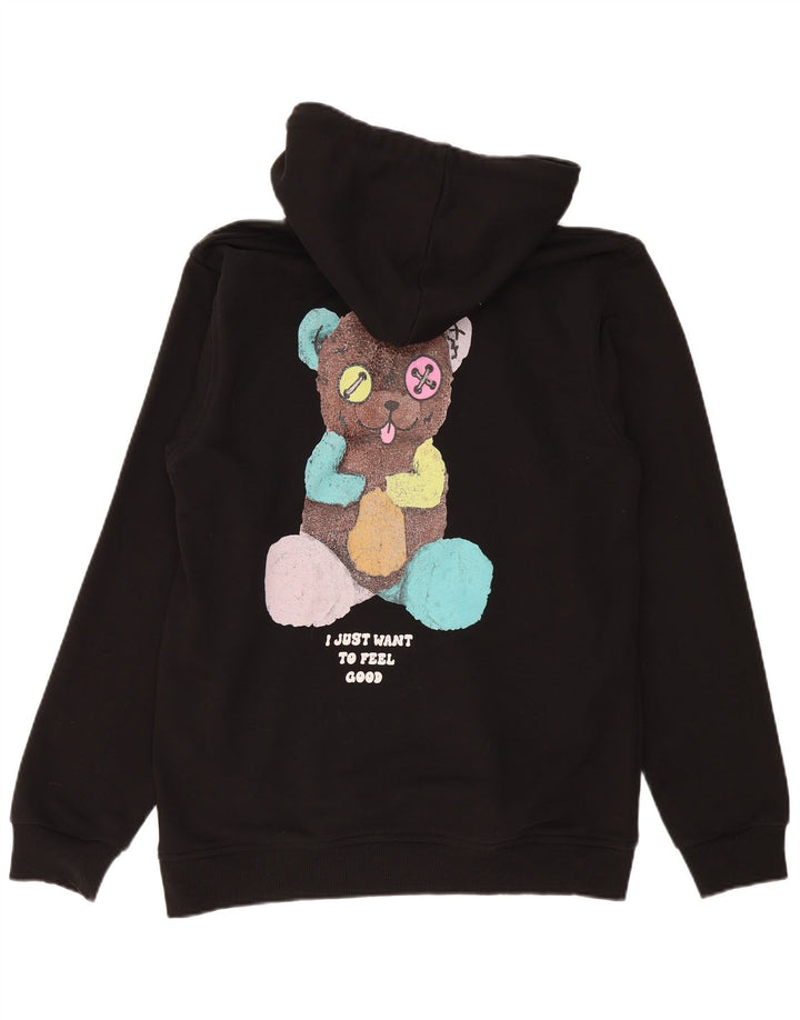 Maglione con cappuccio grafico da donna di Barrow UK 18 XL cotone nero