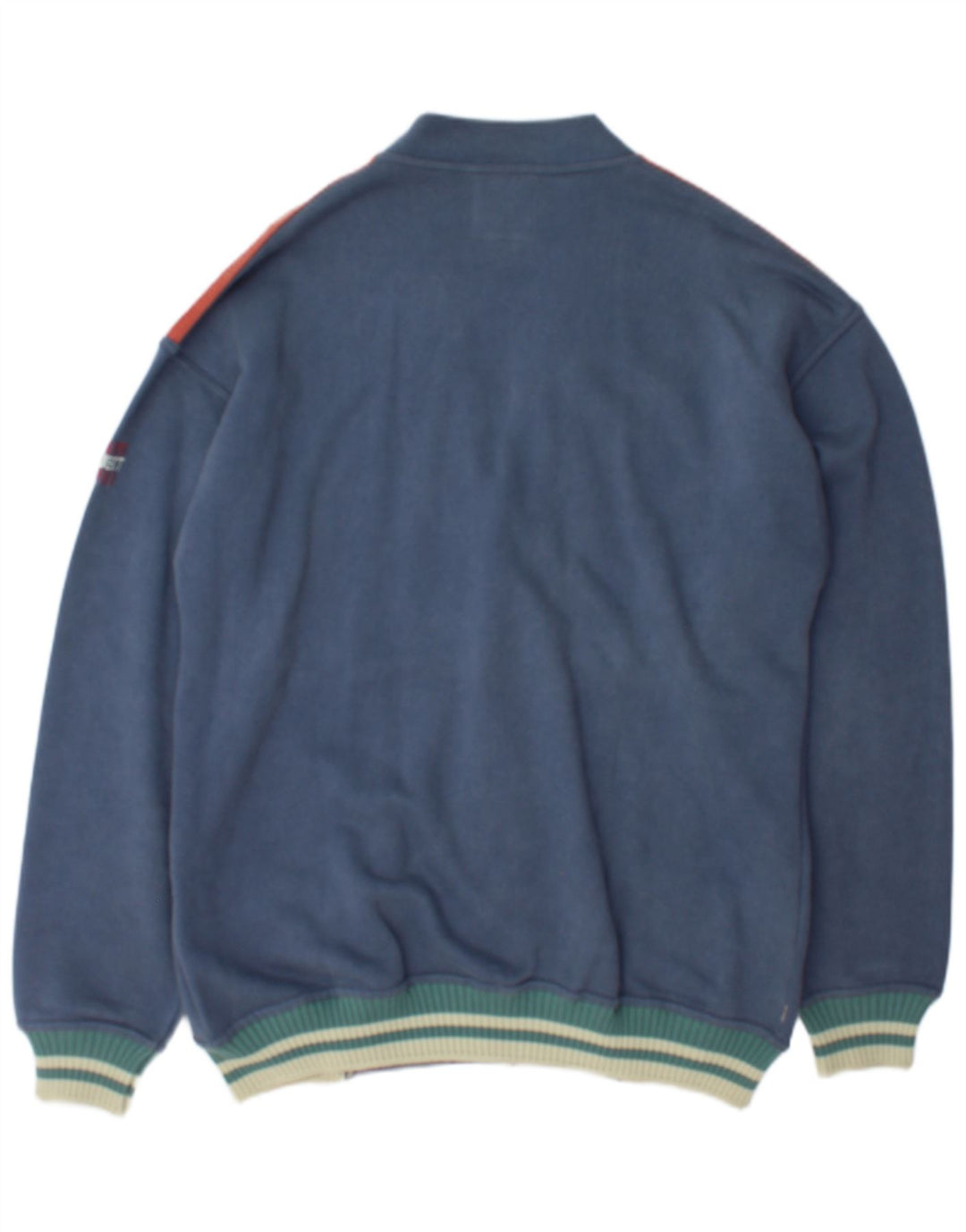 Sport Project Maglione cardigan da uomo grande cotone geometrico blu