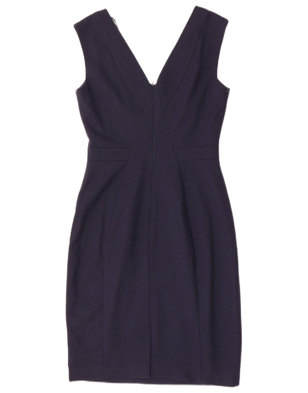 Abito tubino senza maniche da donna REISS UK 8 piccolo in lana blu navy