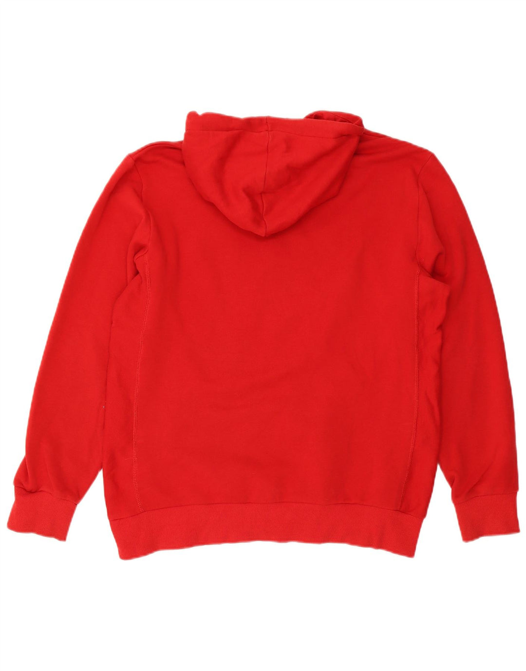 Felpa con cappuccio grafica PUMA da uomo grande in cotone rosso