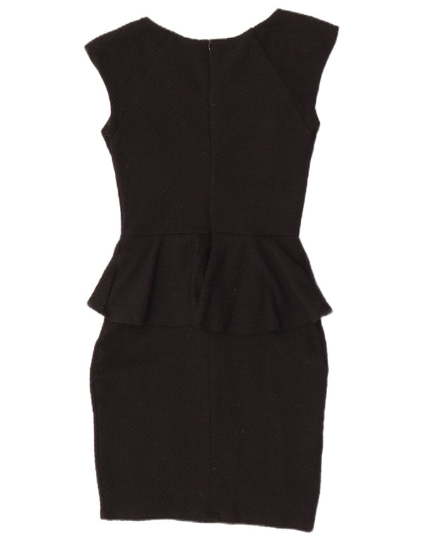 Abito peplo da donna Lipsy UK 8 piccolo poliestere nero