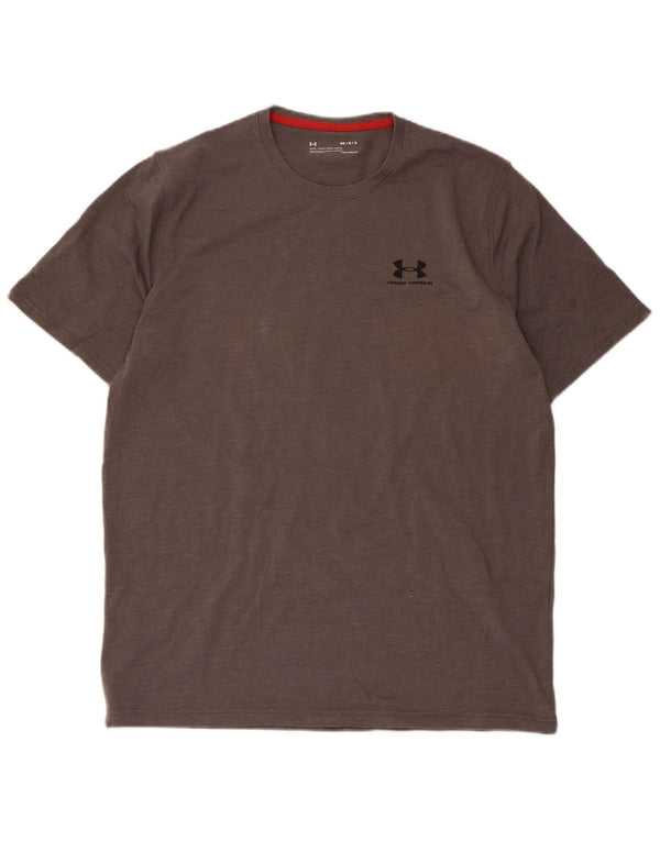 T-shirt da uomo Under Armour Top grigio medio chiazzato