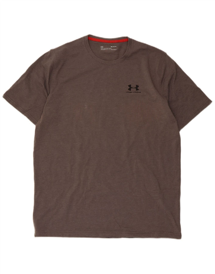 T-shirt da uomo Under Armour Top grigio medio chiazzato